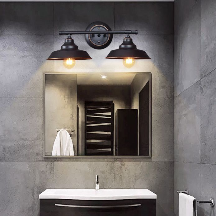Alessio Retro Wall Lamp - Double Bowl Bathroom