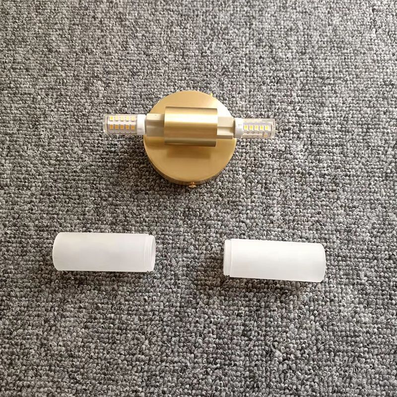 Leigh Modern Gold Wall Lamp disassembled
