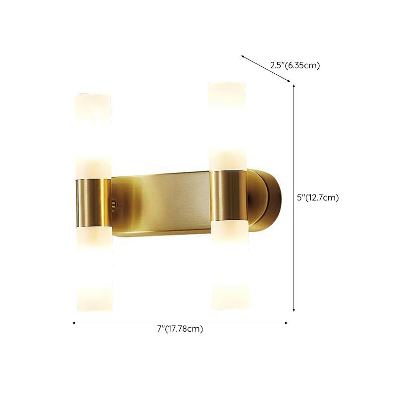 Leigh Modern Cylindrical Wall Lamp Dimensions: 7"x5"