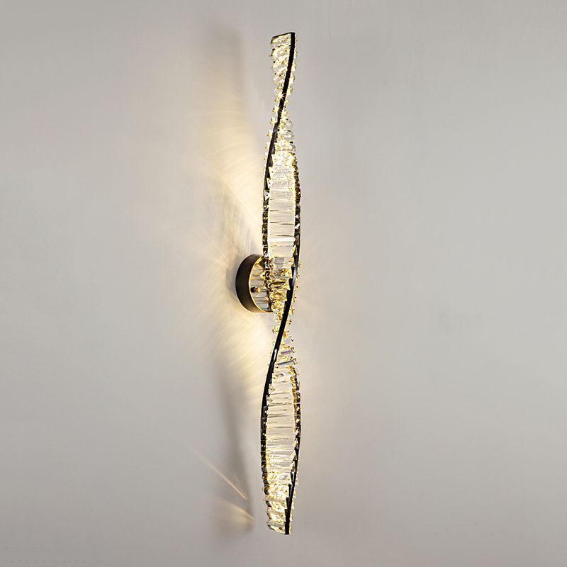 Kristy DNA Wall Lamp - Crystal and Metal Design