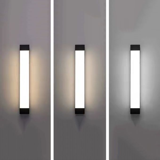 Orr linear outdoor lamp: Warm, natural, & white light options.