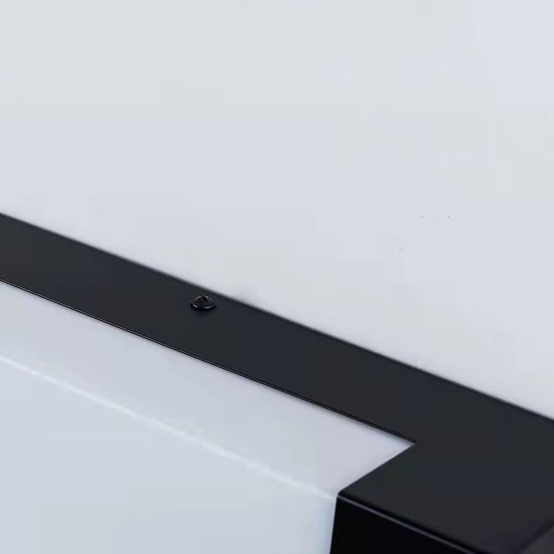 Orr linear outdoor wall lamp. Black metal bracket detail.