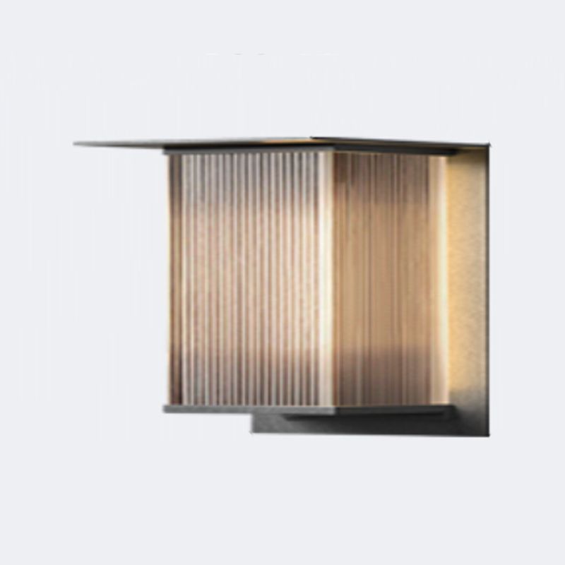 Orr Modern Rectangular Metal Outdoor Wall Lamp