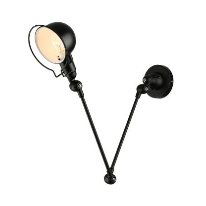 Black Brady Wall Lamp - Adjustable Metal Arm