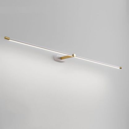 Leigh minimalist wall lamp. Gold accents, modern lighting.