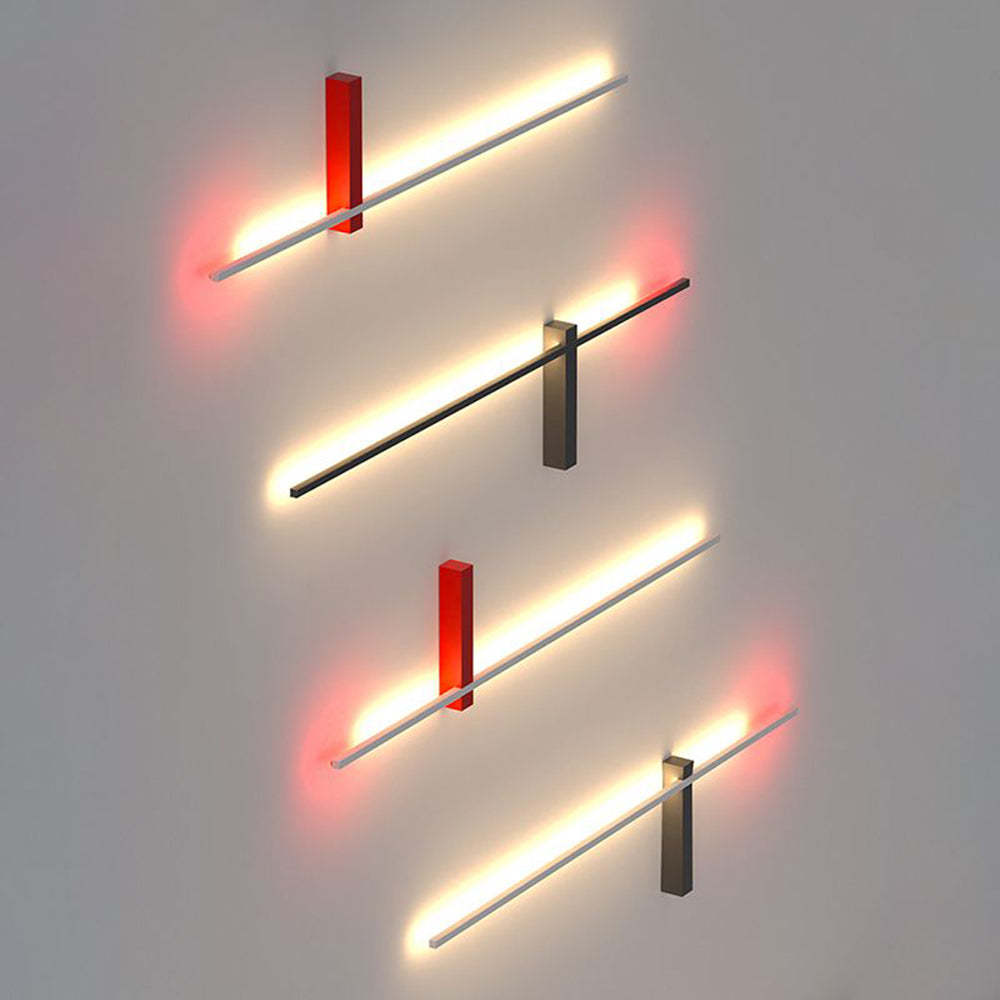 Modern Interior: Edge Minimalist Linear Wall Lamps in various colors