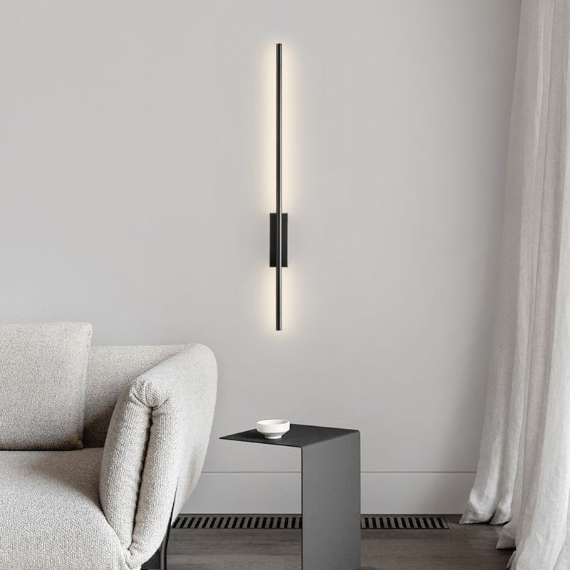 Edge Modern Linear Metal&Acrylic Bedroom Wall Lamp Brass