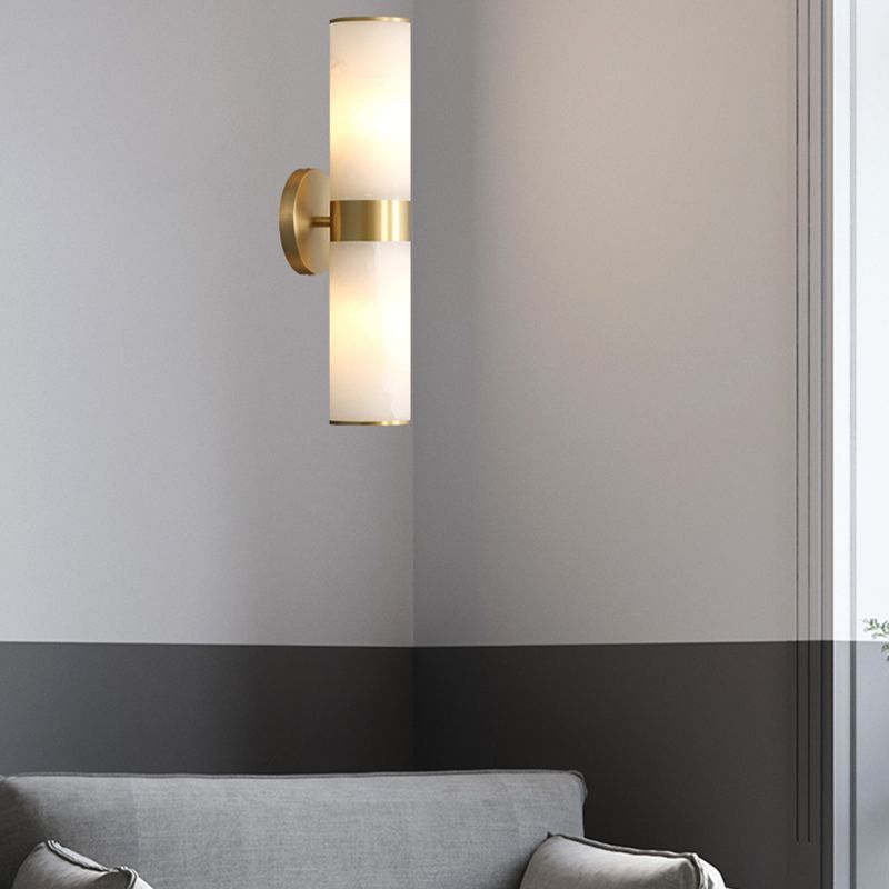 Chan Modern Double Headed Wall Lamp in Interior Setting