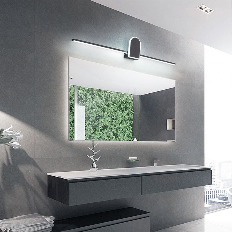 Modern bathroom with Edge Vanity Wall Light