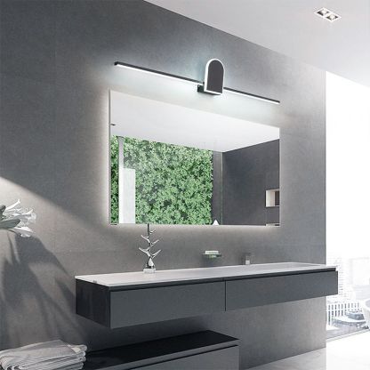 Modern bathroom with Edge Vanity Wall Light