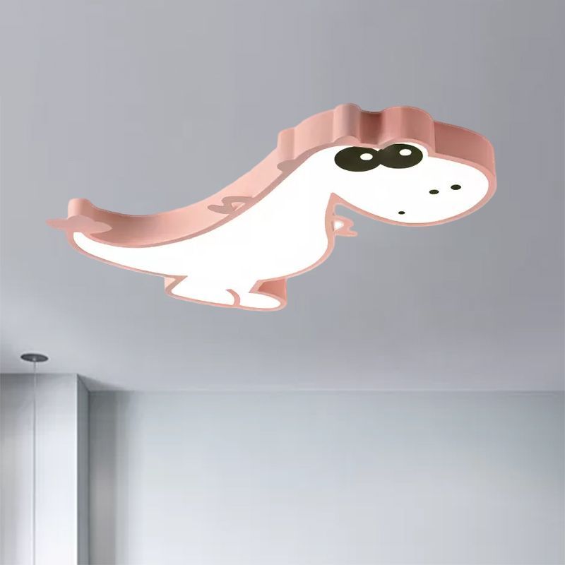 Pink dragon shaped children's ceiling light