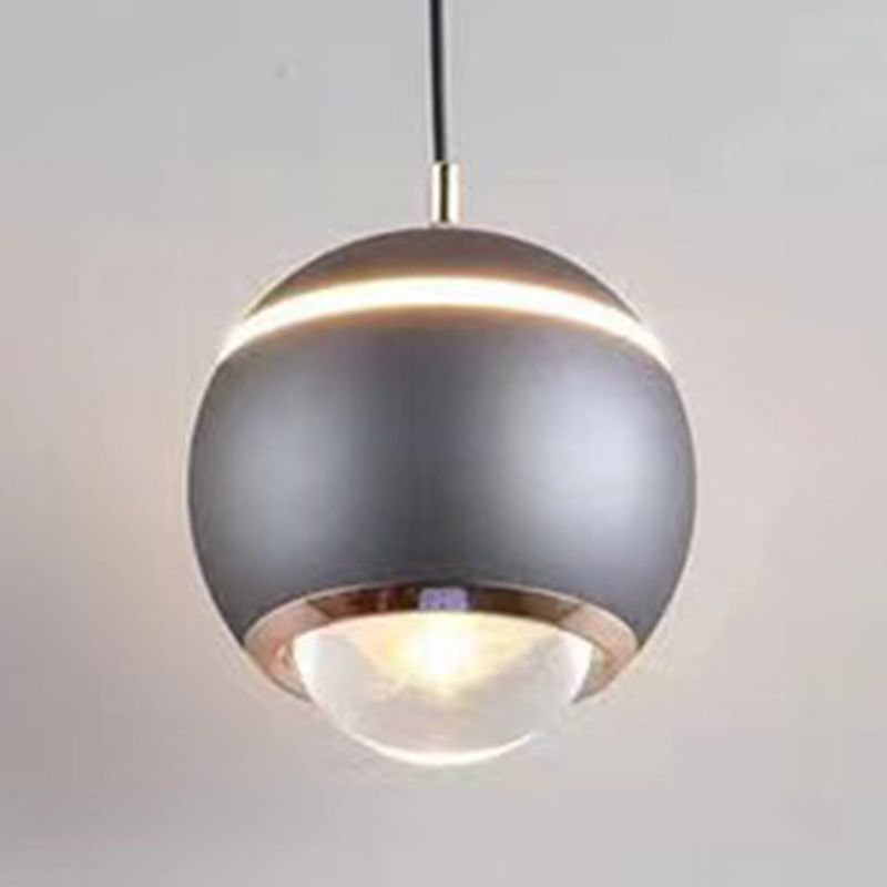 Modern gray Valentina pendant light, spherical design