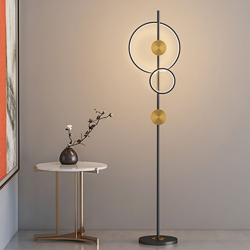 Modern ring floor lamp, Arisha design by Las Sola
