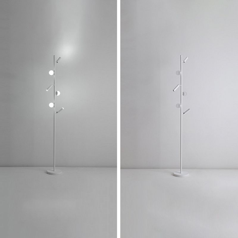 Cooley Multi-Head Floor Lamp: White,Modern Design