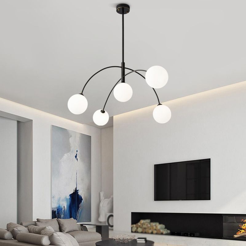Valentina Pendant Light Globe Modern Metal Glass Bedroom