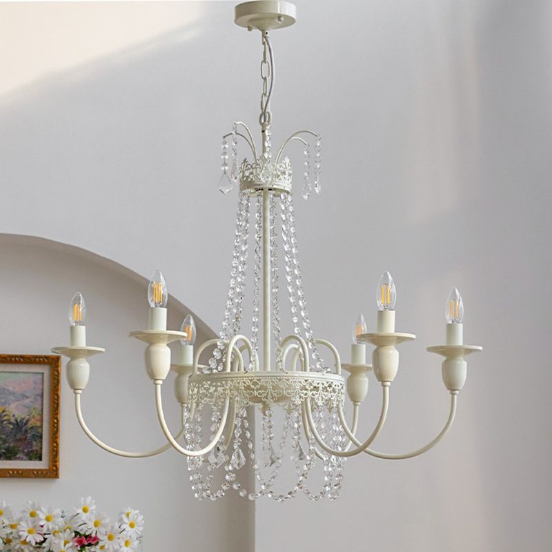 Silva Crystal Chandelier, Candle Style Pendant Light