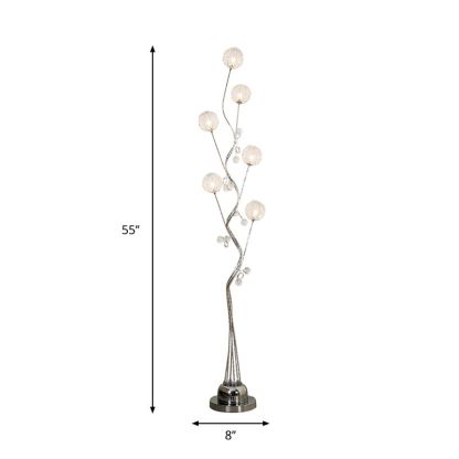Bella Multi-Head Floor Lamp - 55 inch height, 8 inch base