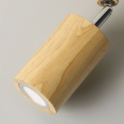 Ozawa wood ceiling spotlight, modern LED lighting.
