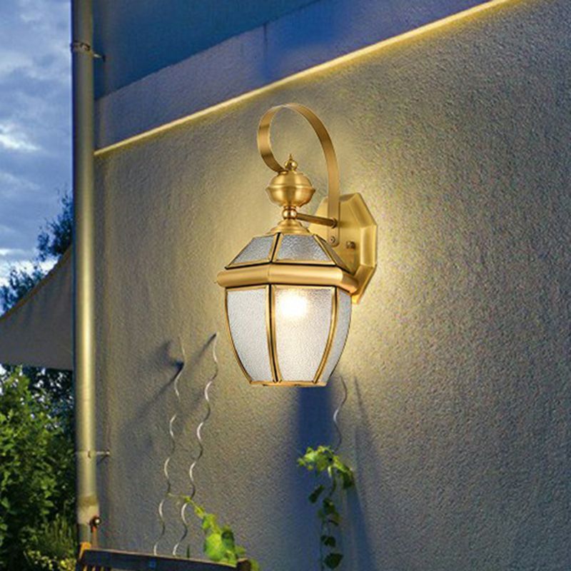 Gold Alessio Outdoor Wall Lamp - Vintage Style Lighting