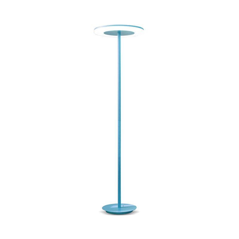 Blue Morandi disc floor lamp, modern lighting solution