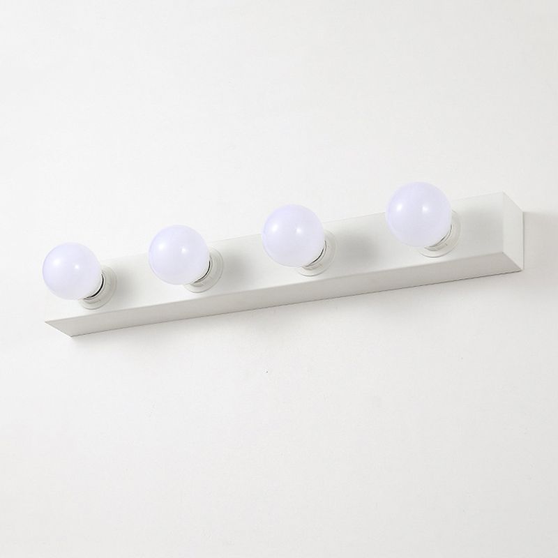 Valentina modern white metal wall lamp with four LED bulbs