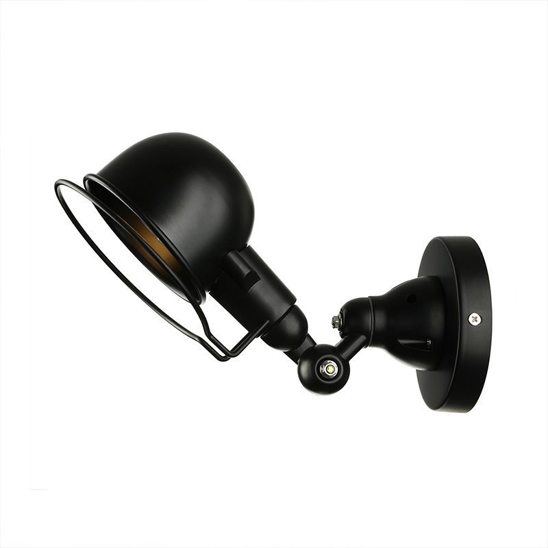 Black Alessio Wall Lamp - Adjustable Lighting