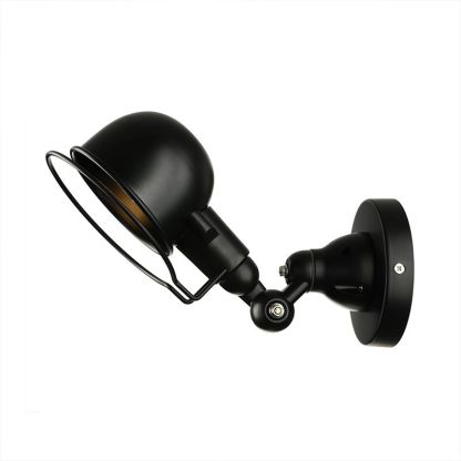 Black Alessio Wall Lamp - Adjustable Lighting