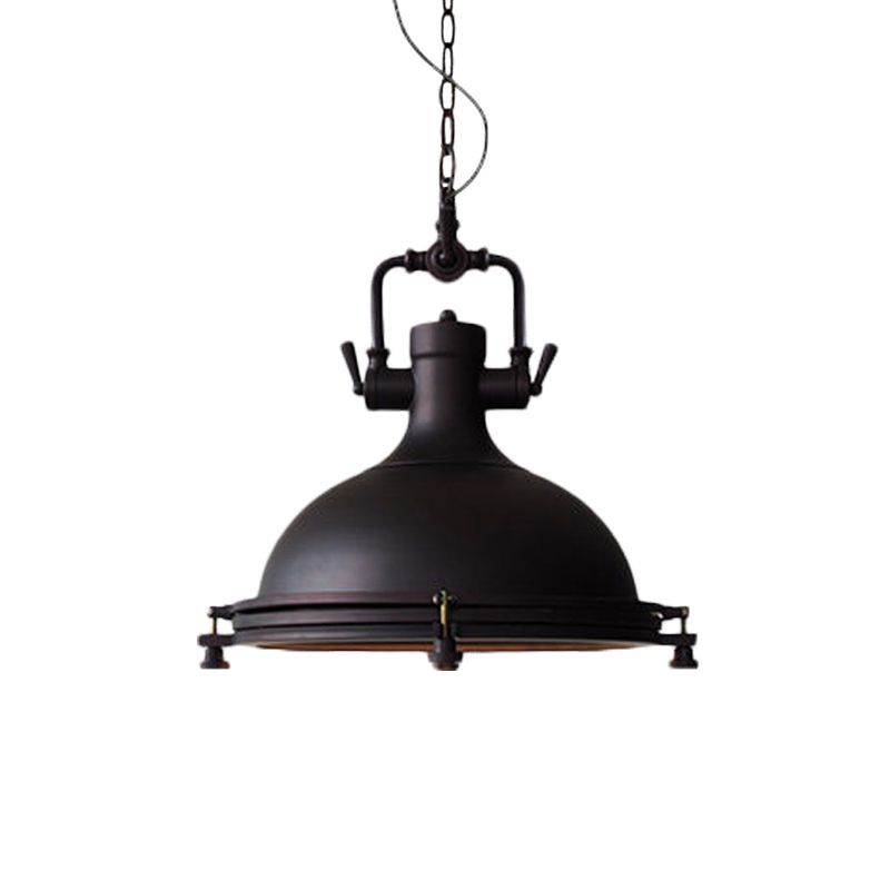 Rustic Alessio pot metal pendant light fixture