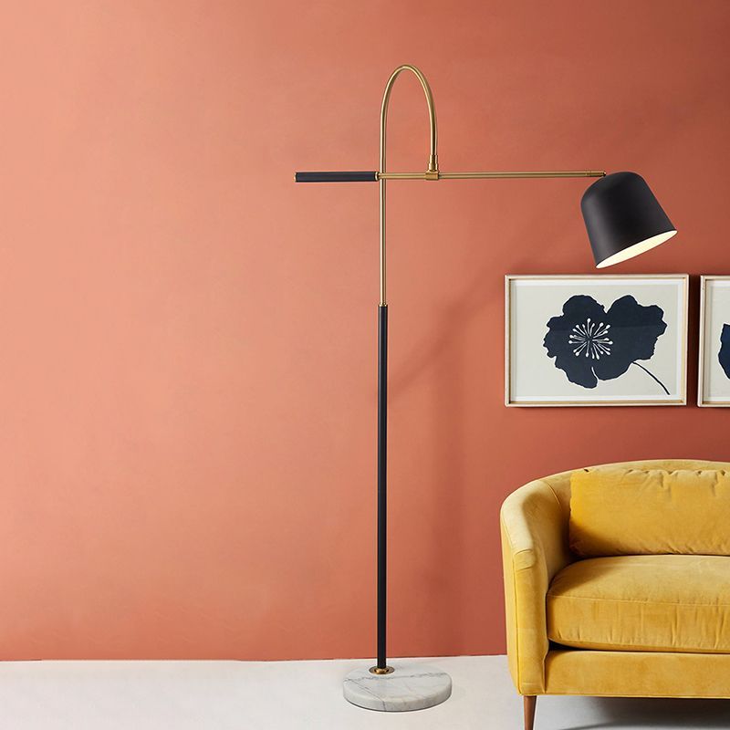Salgado Arc Floor Lamp in Living Room