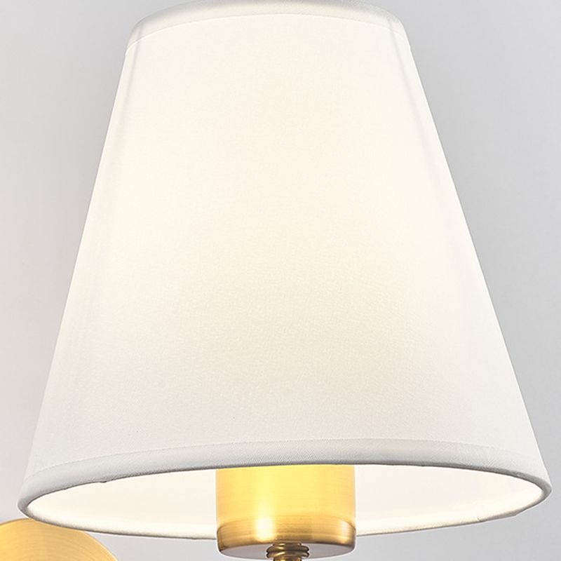Eryn Nordic Fabric Wall Lamp - Flaxen lampshade detail