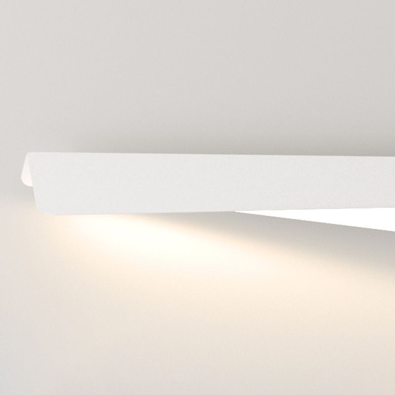Leigh Fold Vanity Wall Lamp - White LED light fixture