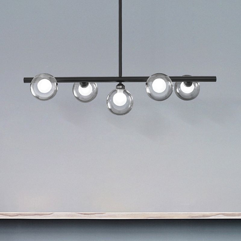 Valentina Nordic Pendant Light with Clear Glass Shades