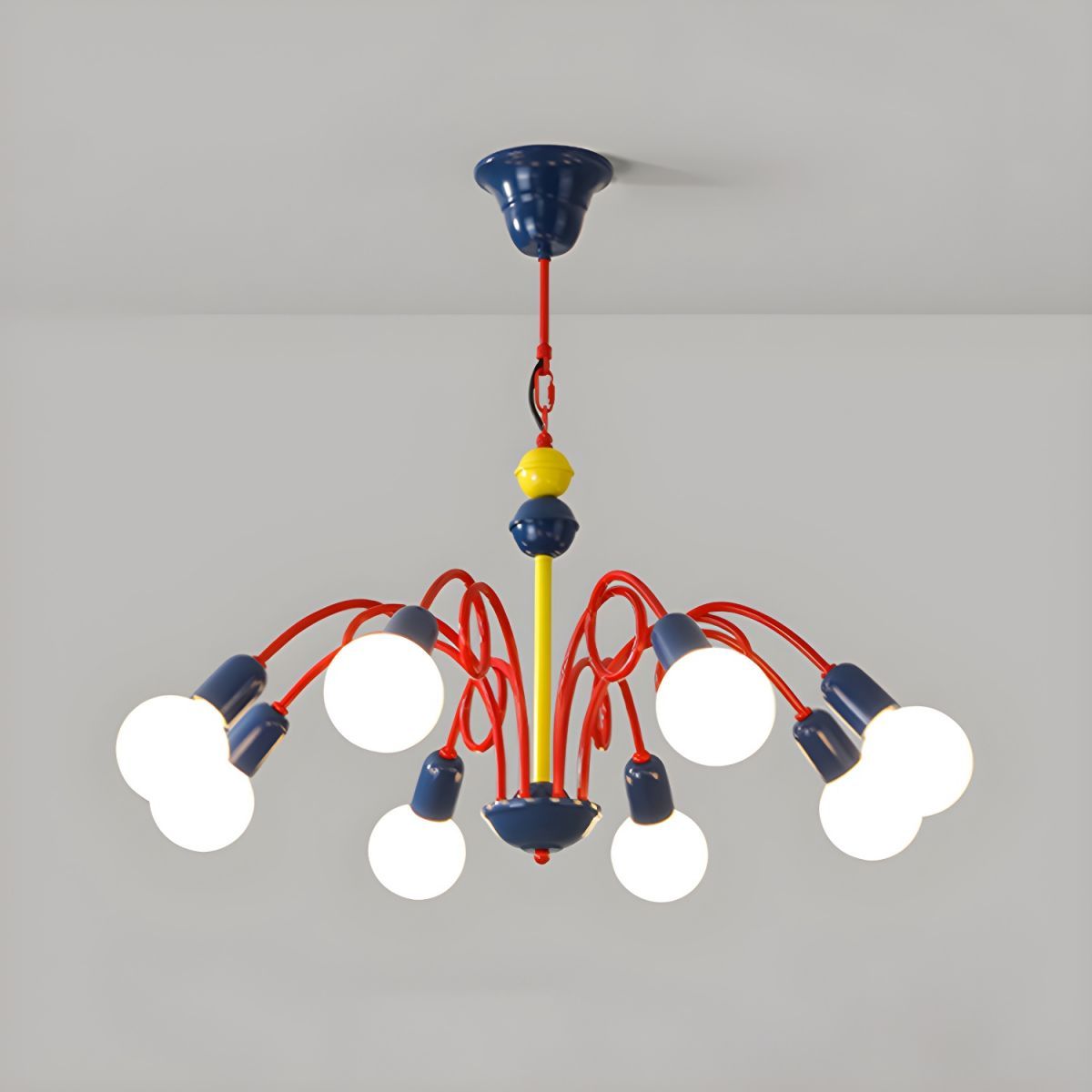 Valentina Modern Chandelier, multi-color, kid's room lighting