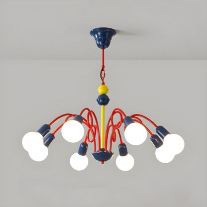 Valentina Modern Chandelier, multi-color, kid's room lighting