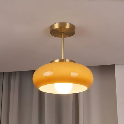 Orange Sanna Modern Ceiling Light with Warm Glow