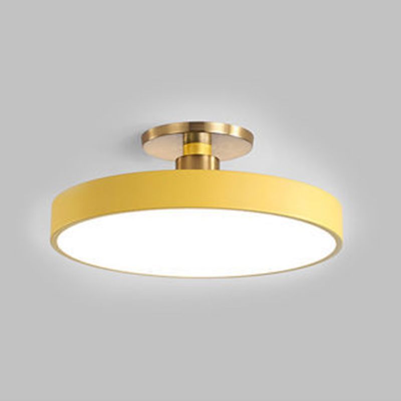 Yellow Morandi Flush Mount Ceiling Light