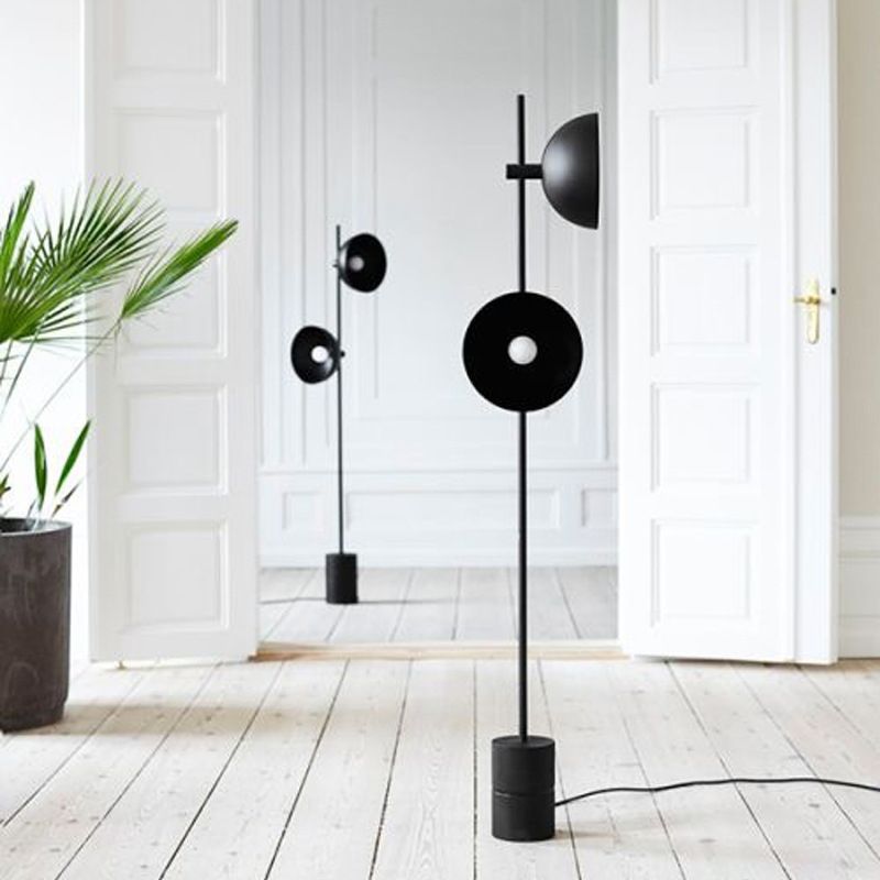Salgado Modern Floor Lamp - Black Metal Design