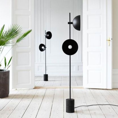 Salgado Modern Floor Lamp - Black Metal Design