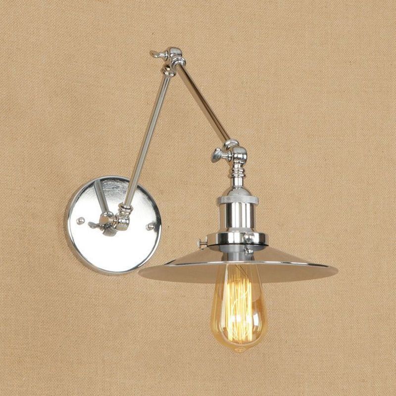 Alessio chrome adjustable wall lamp, bedroom light