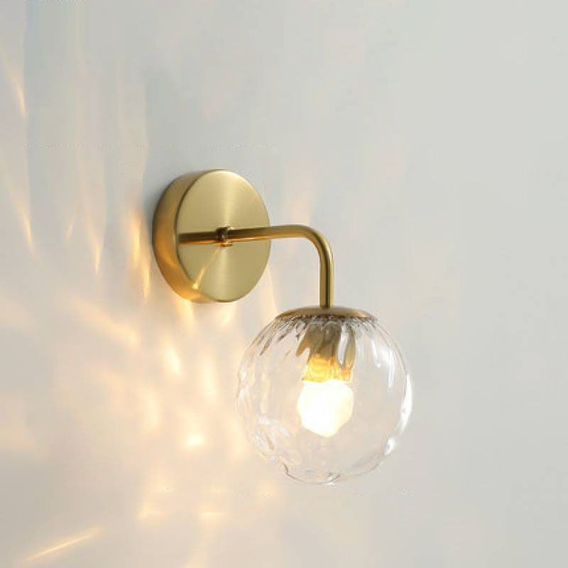 Valentina LED wall lamp with glass shade, modern design