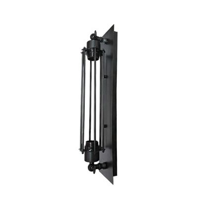 Black Alessio Metal Cylinder Wall Lamp