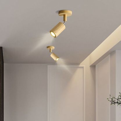Ozawa Wood LED Spotlight - Adjustable Lighting