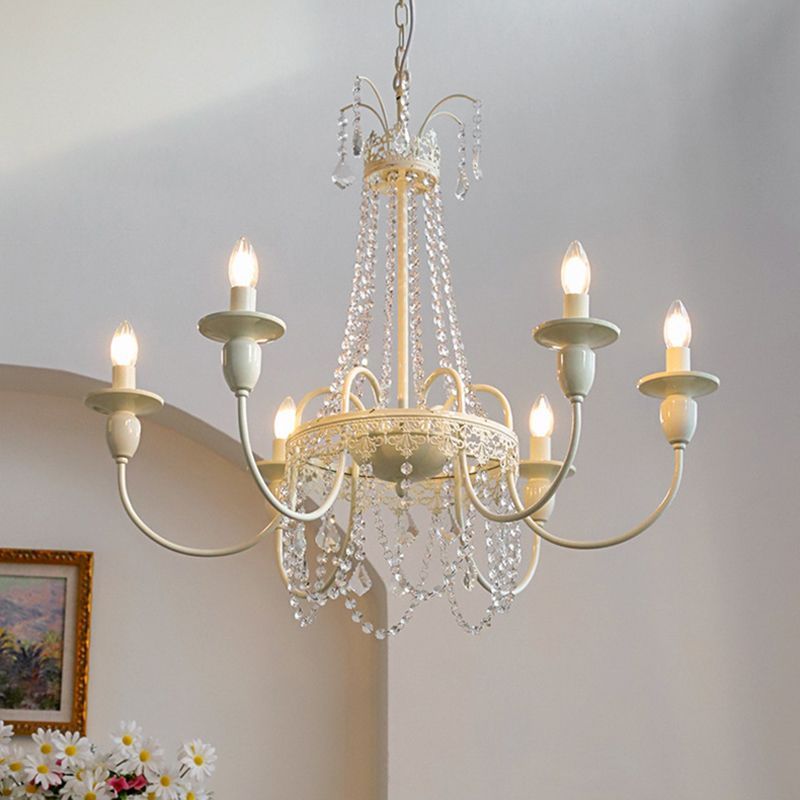 Silva Crystal Pendant Light in Bedroom