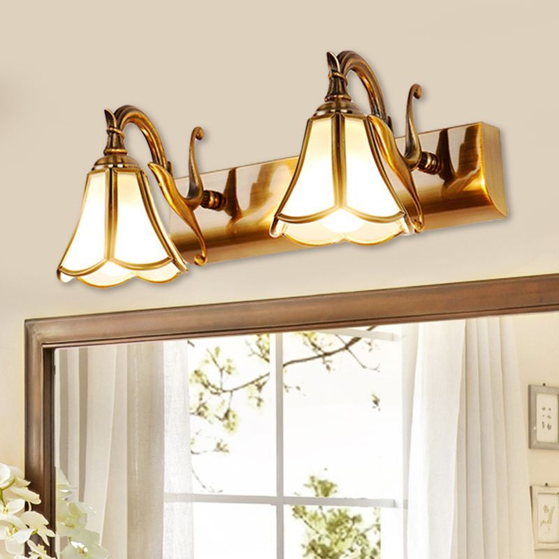 Félicie Vanity Wall Lamp with 2 Heads, Mirror Front