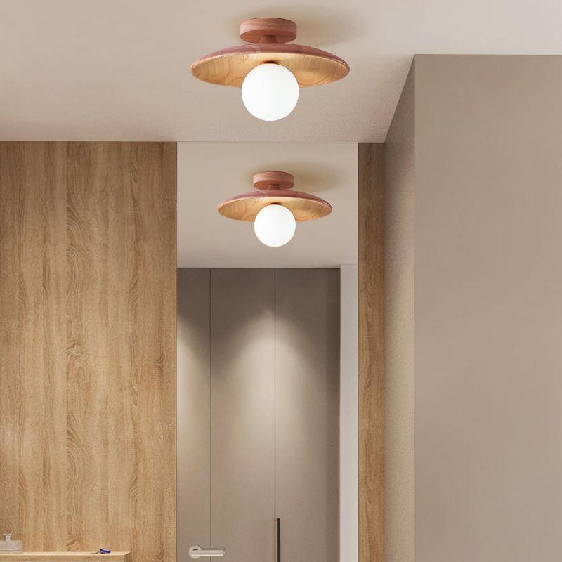 Carins Round Flush Mount Ceiling Light, bedroom lighting solution