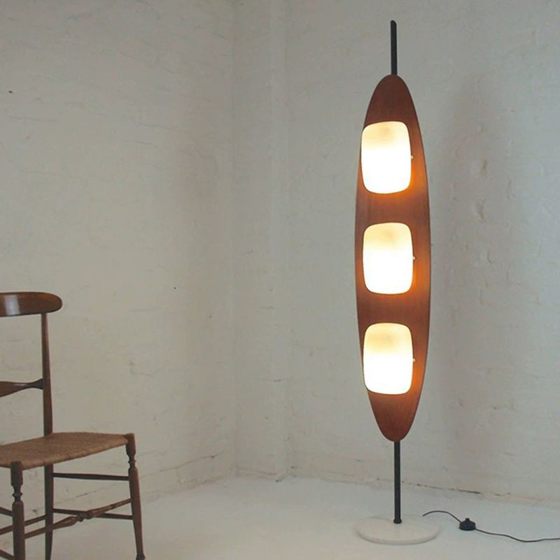 Salgado Leaf Shape Floor Lamp illuminating a room
