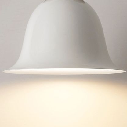 Carins white bell pendant light