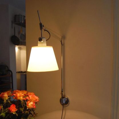 Modern Brady Wall Lamp with Fabric Shade