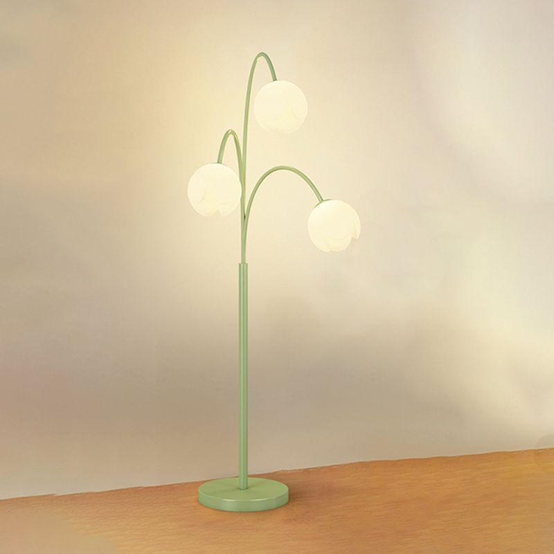 Green Lily Flower Floor Lamp, Nordic Style Lighting