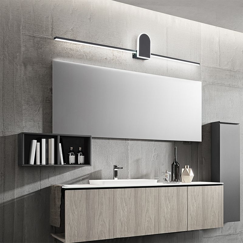 Modern bathroom with Edge vanity wall light